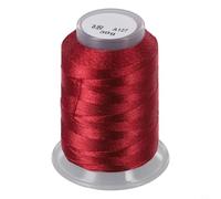 Rotolo di filo da ricamo in nylon resistente, 350 m (rosso granata 14) | Forte corda di nylon, resistente all'usura, ideale per tessitura pesante, lunghezza 350 m, forniture artigianali