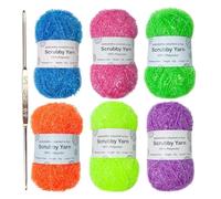 Rotolo Di Filo | Filato All'uncinetto In Poliestere Strutturato | Filo Di Lavaggio Resistente | 1 Mm Di Spessore Al 100%, 50 G Per Rullo, Opzioni Multicolori Con Uncinetto Per La Cre