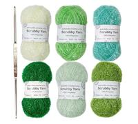 Rotolo Di Filo | Filato All'uncinetto In Poliestere Strutturato | Filo Di Lavaggio Resistente | 1 Mm Di Spessore Al 100%, 50 G Per Rullo, Opzioni Multicolori Con Uncinetto Per La Cre