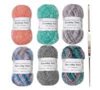 Rotolo Di Filo | Filato All'uncinetto In Poliestere Strutturato | Filo Di Lavaggio Resistente | 1 Mm Di Spessore Al 100%, 50 G Per Rullo, Opzioni Multicolori Con Uncinetto Per La Cre