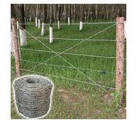 Rotolo di Filo spinato zincato - Rete di Sicurezza Resistente per Giardino e Balcone, Ideale per Il Controllo degli Animali, Soluzione di Recinzione Esterna Durevole, Perfetta per Una Maggio