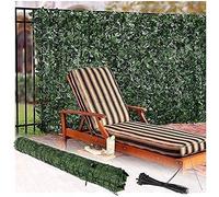 Rotolo di foglie di edera artificiale extra large da 0,5 x 1 m a 2 x 3 m, per la privacy esterna, siepe decorativa da giardino, facile da installare