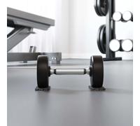 Rotolo di granulato di gomma nero, 500 x 8 x 0,8 cm, tappetino in gomma antiscivolo per sicurezza e comfort in ufficio, design elastico per diversi pavimenti, facile da pulire
