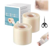 Rotolo Di Idrocolloide Rivaya, Rotolo Di Idrocolloide Rivaya Per La Cura Delle Ferite, Pelle Idratata, Cerotto Per Ridurre Le Cicatrici, Cerotti in Silicone Per Cicatrici Su Fronte ((5cm×5m)×2)