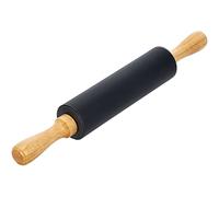 Rotolo di impasto in silicone Kadax con uno strato anti -hub, rotolo con una maniglia adattata, rullo di pasta, perno a rotolamento per pasta sfoglia, piroggen, pasta (nero)