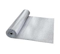 Rotolo Di Isolamento Riflettente - Foglio Barriera Radiante Doppio | Materiale Isolante Per Lamina Termica Per Il Tetto RV | Porta Del Garage A Efficienza Energetica | Avvolgimento Dello Scudo Di Calo