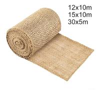 Rotolo di iuta invernale per protezione degli alberi, adatto per l'uso su tronchi d'albero e piante, protegge dai danni del gelo, con materiale naturale di lunga durata (12 cm x 10 m)