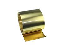 Rotolo di lamiera di ottone, Rotolo Lamiera Ottone H62 Lunghezza 1 Metro Larghezza 20-200 mm(Width 20)