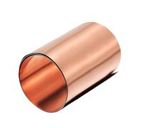 Rotolo di lamina di rame T2 da 0,08 mm di spessore - Lunghezza 1 m, larghezze 100 mm/200 mm/300 mm, foglio di rame puro for lavorazioni meccaniche e costruzione di stampi(0.08x100x1000mm)