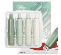 Rotolo Di Nastro Adesivo A Doppia Faccia | 4 Pezzi Di Dispensatore Adesivo Retrattile - Applicatore Per Colla Adesiva | Per Progetti Fai Da Te Carta Cartolina Foto Diario Arte