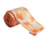 Rotolo di nastro di iuta per il Ringraziamento, 450 cm, con motivi di raccolta di zucche, per artigianato stagionale (G)