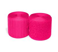 Rotolo di nastro di nylon non adesivo, 5,1 cm x 9,1 m, colore rosa fluo, nastro di fissaggio resistente, facile da cucire, per casa, ufficio, scuola, auto e artigianato fai da te