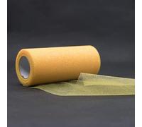 Rotolo Di Nastro Di Tulle Scintillante 22m*15cm Glitter Paillettes Tulle Roll Mesh Artigianato Regalo Diy Tutu Gonna PartyChair Sash Decorazione Della Festa Di Nozze (04 Giallo dorato)
