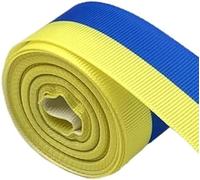 Rotolo di nastro giallo blu e blu, 4,6 m, blu e giallo, con bandiera ucraina, fai da te, adatto per realizzare alcuni nastri in tessuto, finiture e abbellimenti artistici e artigianali (9 mm)