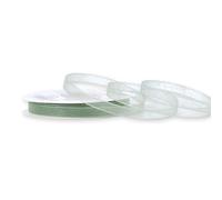 Rotolo di nastro in organza, 12 mm x 25 m, a scelta di colori in 3/6/12/25/38 mm, trasparente, non stinge e lavabile, per matrimoni, confezioni regalo, decorazioni per il fai da te, eucalipto 509