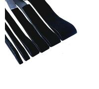 Rotolo di nastro in velluto, Nastro di velluto for esposizione di gioielli natalizi, regalo, fiocco di fiori fai da te, decorazione for feste, nero 6-38 mm(20mm - 4.5 meters)