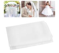 Rotolo di organza bianco, 2 runner da tavolo, 1,5 m x 2 m, in organza per decorare, tessuto in tulle, decorazione per matrimoni, feste, fasce e ghirlande