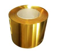 Rotolo di ottone 1M H62, for la schermatura elettromagnetica Rotolo di striscia di lamina di ottone, spessore 0,01-0,08 mm Lamina di ottone puro(0.02x80mm)