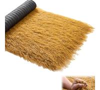 Rotolo di paglia di palma in stile messicano, paglia artificiale for tetto di capanne, erba PE impermeabile e ignifuga, sfondo for ristorante a tema, modellazione del paesaggio(1x16m(39.4x630in))