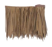 Rotolo Di Paglia Di Palma Simulazione Paglia Di Paglia Piastrella Di Paglia Artificiale, Paglia Finta, Plastica PE PVC, Tetto Di Paglia Artificiale(Yellow f,0.5x2m/1.64X6.56ft)