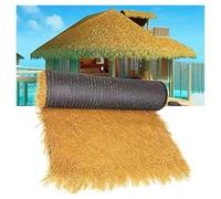 Rotolo Di Paglia Palma Artificiale, Copertura Tiki Bar/capanna Impermeabile E Ignifuga, Dimensioni Personalizzabili - Tessuto Rinforzato For Feste, Piscine Recinzioni Da Giardino(1x8m(3.2x26.2ft))