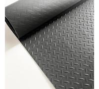 Rotolo di pavimento in gomma resistente antiscivolo impermeabile, design a piastra diamantata resistente per protezione garage, palestra, cucina, esterni e fattoria