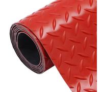 Rotolo di pavimento in gomma resistente antiscivolo impermeabile, design a piastra diamantata resistente per protezione garage, palestra, cucina, esterni e fattoria