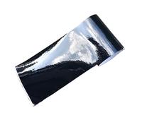 Rotolo di pellicola adesiva for carrozzeria auto lucida nera opaca da 10 cm di larghezza, con rilascio dell'aria(Glossy black,10cmx100cm)