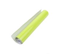 Rotolo di pellicola adesiva in vinile per auto, 30 x 152 cm, per modanatura esterna, decalcomania per carrozzeria dell'auto, colore giallo neon lucido (giallo fluorescente)