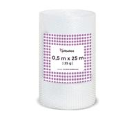 Rotolo di pluriball largo 0,5 m e lungo 25 metri, ideale per imballaggio, trasloco, scatole, ecc.