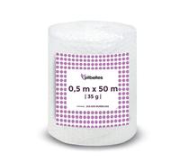 Rotolo di pluriball largo 50 cm 50 metri di lunghezza, carta bolla ideale per imballaggi, traslochi, scatole.
