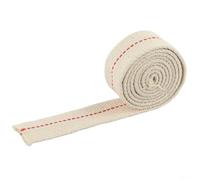 Rotolo di puro cotone per lampade a cherosene, 1 m, piatto a basso fumo, per candele e lanterne fai da te, resistente al calore, cavo per lampada a olio, bianco, larghezza 1 cm (2 cm x 1 m)