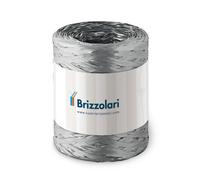 Rotolo di Rafia Argento per pacchi regali e per decorazioni natalizie 5 Mm X 200