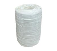 Rotolo di Rafia Raphia BIANCO in PP da 200 metri 1BK2