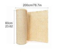 Rotolo di rattan intrecciato in fibra sintetica PE 35-60 cm di larghezza, 100-200 cm di lunghezza, per sedie, restauro mobili, decorazione fai da te (O)