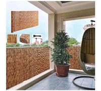 Rotolo di recinzione da giardino in bambù naturale, barriera decorativa per esterni per balcone e patio, opzioni di altezza 1,85 x 4 m, ideale per la decorazione del cortile e del giardino