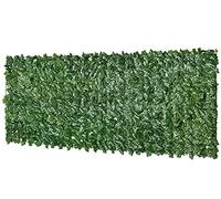 Rotolo di recinzione di edera artificiale estensibile, 1,5 m x 7 m, 4 opzioni di altezza, resistente siepe finta per decorazione esterna e protezione della privacy