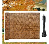 Rotolo di recinzione in bambù naturale, altezza da 0,8 m a 1,4 m, 100 x 300 cm, ideale per decorare la casa, giardino, piscina, balcone e giardini
