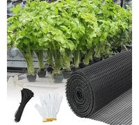 Rotolo di recinzione in rete di plastica, 2,6 x 134 m, temporaneo, riutilizzabile, per giardino e costruzione, con fascette con cerniera, ideale per barriera contro la neve e il controllo degli