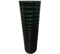 Rotolo di recinzione in rete metallica zincata rivestita in PVC verde, spessore 2,3 mm, rete da giardino antiruggine per la protezione degli animali, recinzione durevole in filo spinato, altezza 1,2 m