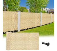 Rotolo di recinzione per la privacy del giardino, per aree esterne, divisorio da giardino (altezza 1,22 x lunghezza 10 m) ideale per cortili, patio e abbellimento del paesaggio
