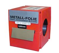 Rotolo di reggia calibrato in acciaio inox da 2,5 metri x 50 mm per fissaggio e rinforzo in progetti industriali e di costruzione.