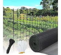 Rotolo di rete di sicurezza per recinzioni, 1,5 x 36,9 m, rete di plastica riutilizzabile per recinzioni da giardino, costruzioni, barriera contro la neve, protezione per animali, patio, include