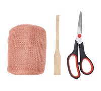 Rotolo di rete in rame da 30 m | Controllo preventivo dell'ossidazione degli animali per i buchi | Barriera riutilizzabile per ratti/pipistrelli/lumache | Robusto rame puro,