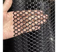 Rotolo di rete lunga in plastica nera con fori da 7,6 cm, 1,2 x 15 m / 3.9x49ft, versatile rete da giardino per recinzioni esterne, soluzioni per la sicurezza degli animali domestici e per la privacy