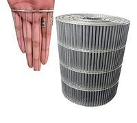 Rotolo di rete metallica saldata zincata - 0,6 x (58,4 x 299,7 cm) panno hardware per filtrazione di recinzioni da giardino e mattoni d'aria - rete metallica a gabbia d'argento