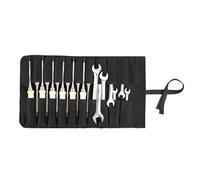 Rotolo di scalpello, resistente, in tela cerata, con 20 scomparti, compatto e piccolo, custodia portatile per strumenti per la lavorazione del legno, organizer multiuso