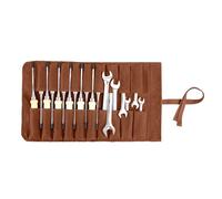 Rotolo di scalpello, resistente, in tela cerata, con 20 scomparti, compatto e piccolo, custodia portatile per strumenti per la lavorazione del legno, organizer multiuso