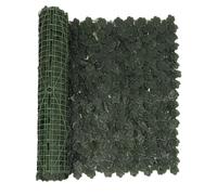 Rotolo di siepe artificiale con foglie di verde, recinzione da giardino per la privacy, con foglie di finte, pannello decorativo per la recinzione della privacy da parete, foglie in
