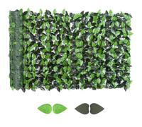 Rotolo di Siepe Finta Artificiale 3x1 m Verde Chiaro e Verde Scuro | Outsunny, Da Esterno, per Balcone e Giardino, Finta Siepe, in PE e Tessuto